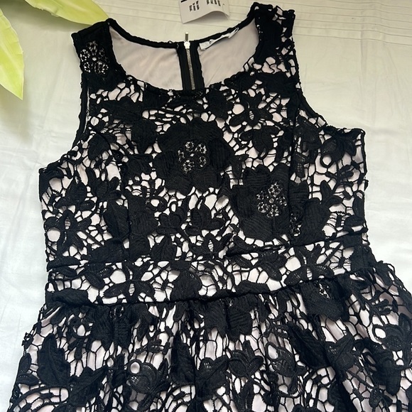 NWT Ricki’s Crochet Lace Fit and Flare Dress - Picture 5 of 9